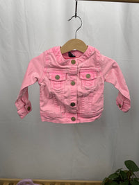 Růžová džínová bunda ZARA 82