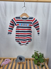 Pruhované body s dlouhým rukávem 90