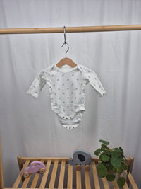 Body s dlouhým rukávem s tučňáky Mothercare 56/62