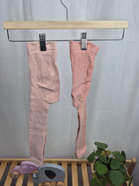 Žebrované punčocháče s odhalenými chodidly H&M 2ks