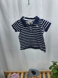 Pruhované polotričko s krátkým rukávem H&M 68