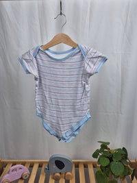 Pruhované body s krátkým rukávem 86/92