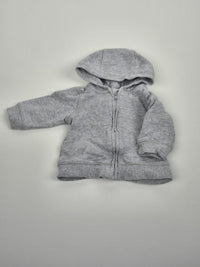 Šedá mikina na zip H&M 56