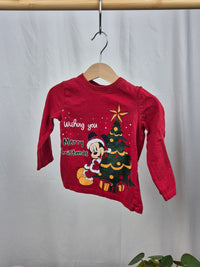 Vánoční tričko Mickey Mouse Pepco 92