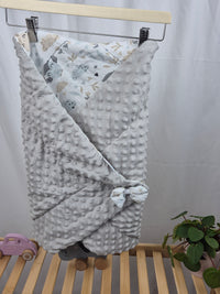 Šedá zavinovačka na suchý zip Baby Mam