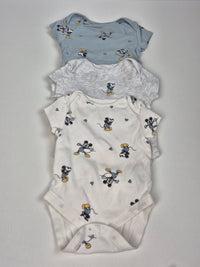 Sada 3ks body s krátkým rukávem Mickey Mouse Primark 62