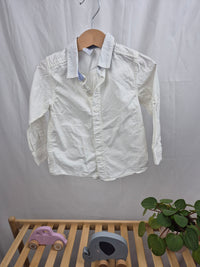 Bílá košile s dlouhým rukávem Petit Bateau 95