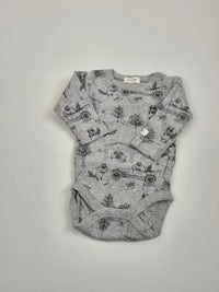 Šedé body s dlouhým rukávem Newbie 62