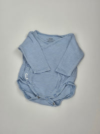 Pruhované zavinovací body s dlouhým rukávem H&M 62