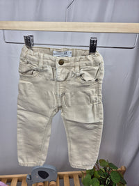 Béžové kalhoty Zara 80