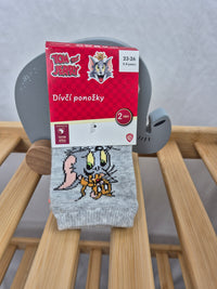 Sada 2 párů ponožek Tom a Jerry Lidl 23/26