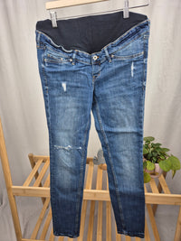 Těhotenské džíny Skinny High Rib H&M 40