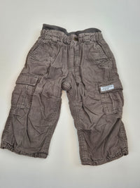 Podšité manšestrové kalhoty H&M 80