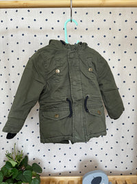 Khaki kabát s chloupkem Pepco 86