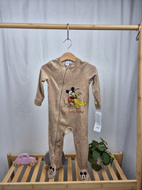 Světle hnědé dupačky Mickey Mouse Pepco 80