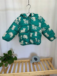 Prošívaná bunda s tygříky Marks&Spencer 9-12m (83)