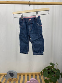 Džíny s bavlněnou podšívkou Marks&Spencer 9-12m (76cm)