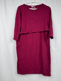 Vínové těhotenské/kojící šaty Esmara Pure Collection vel.M (40/42)