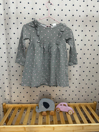 Šaty s dlouhým rukávem H&M 86