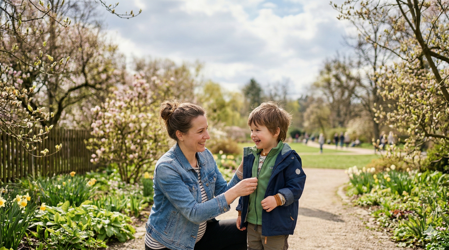 Cibulový systém v praxi: Návod, jak vrstvit dětské oblečení pro proměnlivé jaro🌱