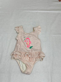 Jednodílné plavky s nepropustnou froté vložkou Marks&Spencer 6-9m
