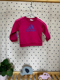 Růžová mikina Adidas 74