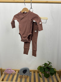 Komplet body s dlouhým rukávem a kalhot H&M 56