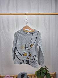 Tričko s dlouhým rukávem s motivem dinosaura Marks&Spencer 110