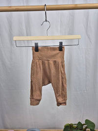 Hnědé legíny s vyšším pasem H&M 56