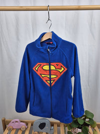 Modrá mikina na zip Superman 128