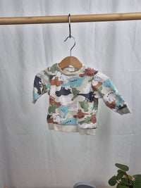 Mikina s dinosaurami H&amp;M 68