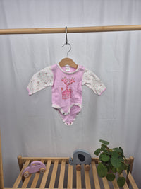 Růžové body s dlouhým rukávem K&Y 62