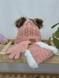 Set čepice,prstových rukavic a nákrčníku 98/128 (3-8y)