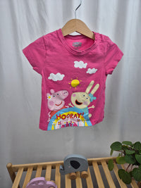 Tričko s krátkým rukávem Prasátko Peppa Lidl 86/92