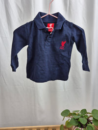 Tmavě modré polotričko s dlouhým rukávem Liverpool FC 74