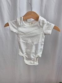 Bílé body s krátkým rukávem H&M 50