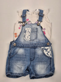 Set trička Minnie Mouse a laclových kraťasů Takko 86