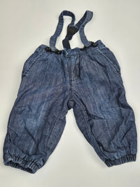 Podšité kalhoty s kšandami H&M 68