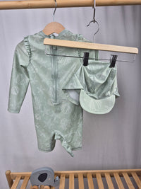 Set UV čepice a plavkového overalu H&M 86/92
