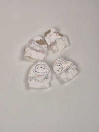 Sada 2 párů novorozeneckých rukavic 56