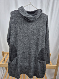 Svetrovinové šaty vhodné pro těhotné S