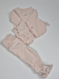 Třídílná sada body,polodupaček a čepice H&M 50