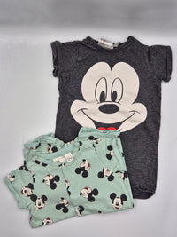 Sada 2ks kraťasových overalů Mickey Mouse H&M 80