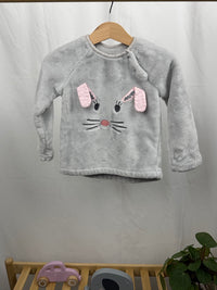 Plyšová mikina s motivem králíčka F&F 18-24m
