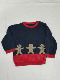 Svetr s vánočními perníčky Marks&Spencer 6-9m