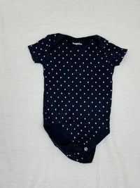Puntíkaté body s krátkým rukávem Lupilu Pure Collection 62/68