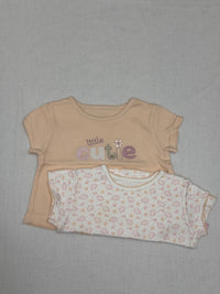 Sada 2 triček s krátkým rukávem Mothercare 0-3m