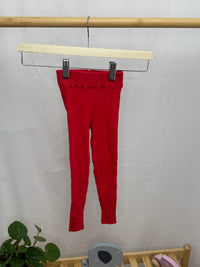 Červené pletené legíny H&M 98