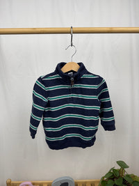 Proužkovaná mikina 18-24m