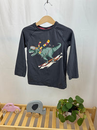Tričko s dlouhým rukávem s potiskem dinosaura 98/104